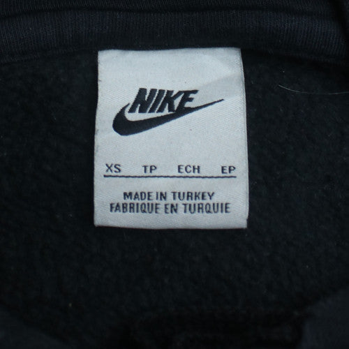 Nike Men's Black XS Pullover Hoodie with Logo Graphic Print