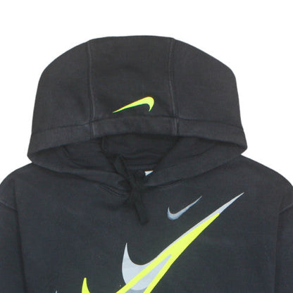 Nike Men's Black XS Pullover Hoodie with Logo Graphic Print
