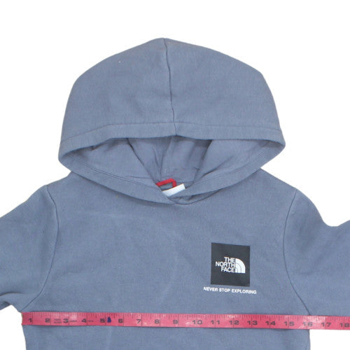 The North Face Boys Blue XL Pullover Fleece Hoodie Lightweight Casual