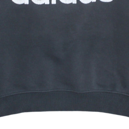 Adidas Men's Black Trefoil Crew Neck Sweatshirt Size M Regular Fit