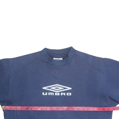 Umbro Men's Blue Sweatshirt M Regular Fit Crew Neck Pullover