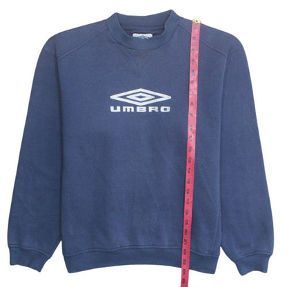Umbro Men's Blue Sweatshirt M Regular Fit Crew Neck Pullover