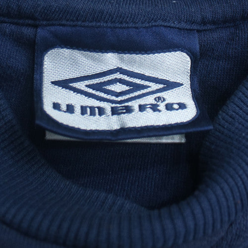 Umbro Men's Blue Sweatshirt M Regular Fit Crew Neck Pullover