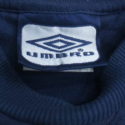 Umbro Men's Blue Sweatshirt M Regular Fit Crew Neck Pullover