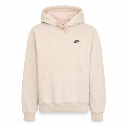 Nike Men's Beige Pullover Hoodie Small Fleece Lined Sportswear