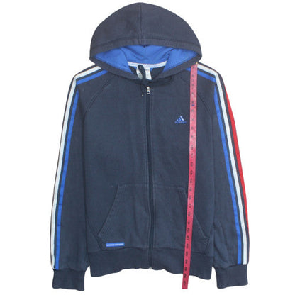 Adidas Men's Blue Full Zip Hoodie Size M Sportswear