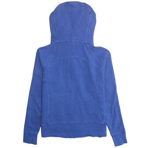 Lululemon Unisex Blue Full Zip Hoodie Fleece Cotton Blend M