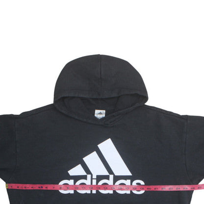 Adidas Mens Black Pullover Hoodie Large Logo Sportswear Sweatshirt