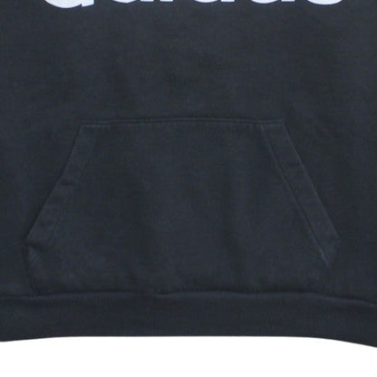 Adidas Mens Black Pullover Hoodie Large Logo Sportswear Sweatshirt