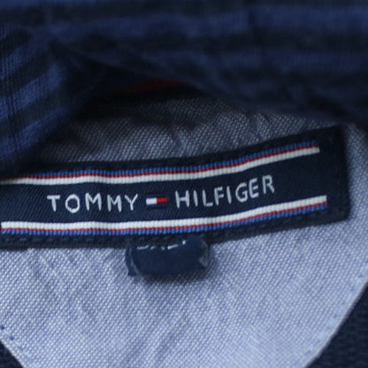 Tommy Hilfiger Men's Blue Pullover Hoodie Size M NY Logo Sweatshirt