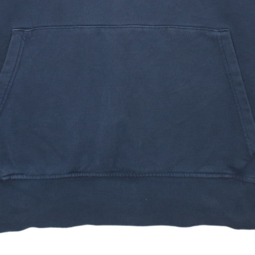 Tommy Hilfiger Men's Blue Pullover Hoodie Size M NY Logo Sweatshirt