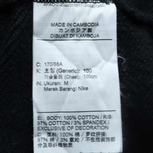 Nike Men's Black Pullover Hoodie M Regular Fit Fleece Sportswear