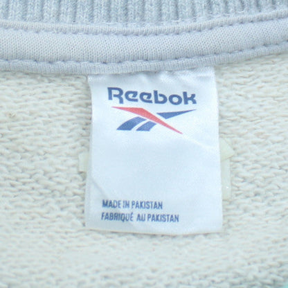 Reebok Womens Grey Crew Neck Pullover Sweatshirt Size 3XL