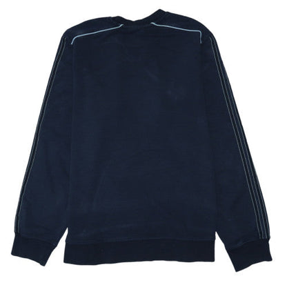 Adidas Men's Blue Crew Neck Pullover Sweatshirt L Sports Fleece