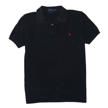 Ralph Lauren Men's Black Custom Fit Polo Shirt XL Slim Cotton