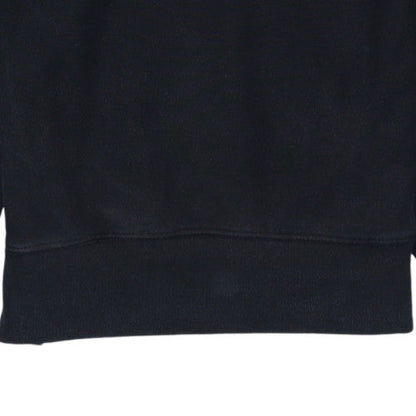 Champion Men’s Black Pullover Sweatshirt S Retro Embroidered Logo