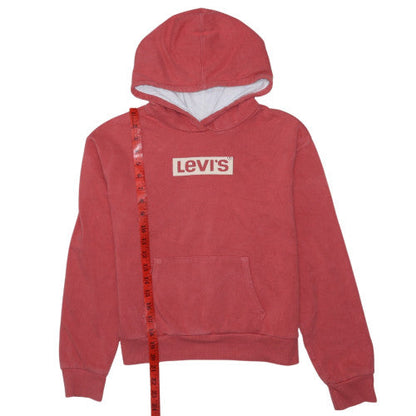 Levi’s Boys Red Pullover Hoodie 14 Years 158cm Logo Sweatshirt