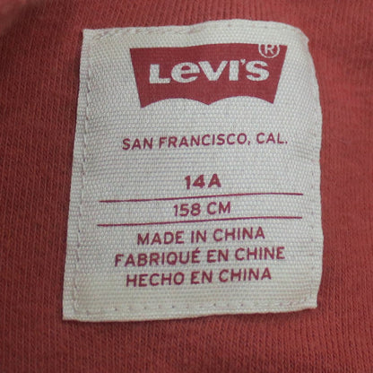 Levi’s Boys Red Pullover Hoodie 14 Years 158cm Logo Sweatshirt