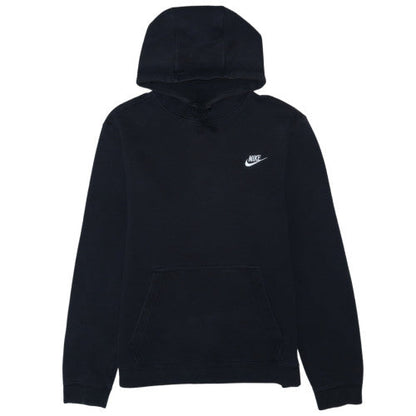 Nike Men's Black Pullover Hoodie M Logo Fleece Sweatshirt