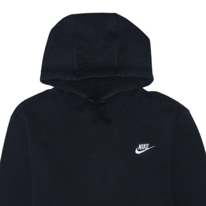 Nike Men's Black Pullover Hoodie M Logo Fleece Sweatshirt