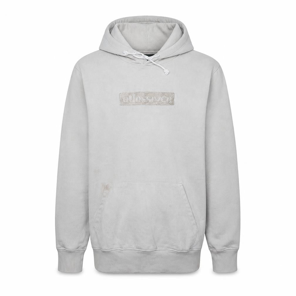 Ellesse Men's Beige Pullover Hoodie UK S Logo Cotton Blend