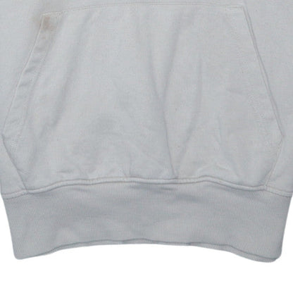 Ellesse Men's Beige Pullover Hoodie UK S Logo Cotton Blend