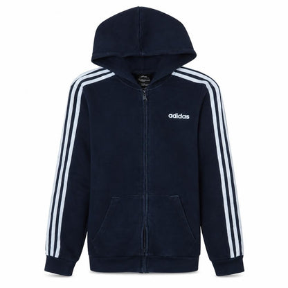 Adidas Men’s Blue Full Zip Hooded Sweatshirt S Regular Fit