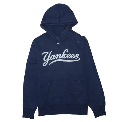 Nike Yankees Navy Blue Men's Pullover Hoodie UK XL Cotton Blend