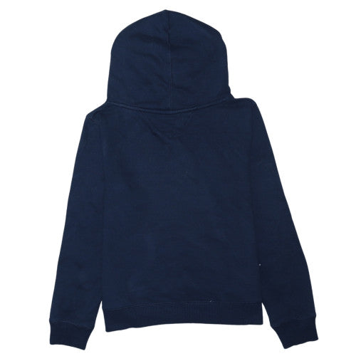 Tommy Hilfiger Boys Navy Pullover Hoodie M Cotton Blend Lined Casual