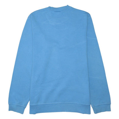 Reebok Men's Blue Pullover Sweatshirt L Crew Neck Fleece Sportswear