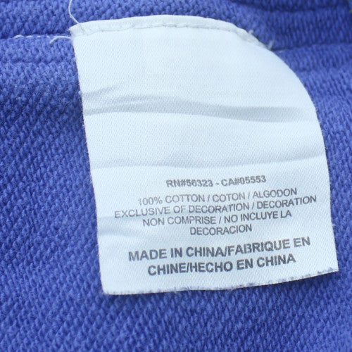 Nike Men Blue Pullover Hoodie M Sports Cotton Logo Hooded