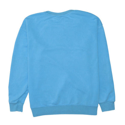 New Balance Women Blue Cotton Blend Crew Neck Sweatshirt Size M