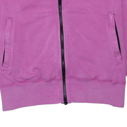 Nike Womens Pink Full Zip Sweatshirt Jacket Size L Cotton Blend