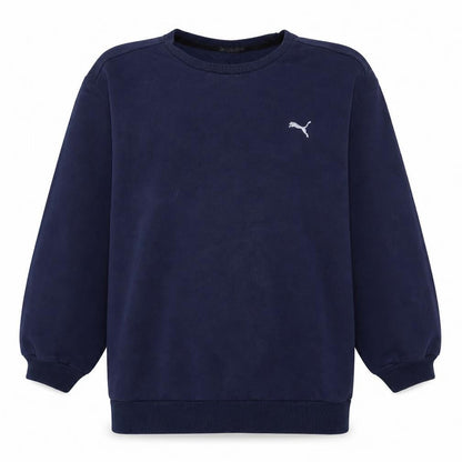 Puma Men's Blue Crew Neck Pullover Sweatshirt Size M