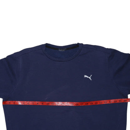 Puma Men's Blue Crew Neck Pullover Sweatshirt Size M