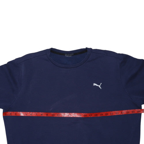 Puma Men's Blue Crew Neck Pullover Sweatshirt Size M