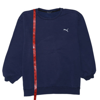 Puma Men's Blue Crew Neck Pullover Sweatshirt Size M
