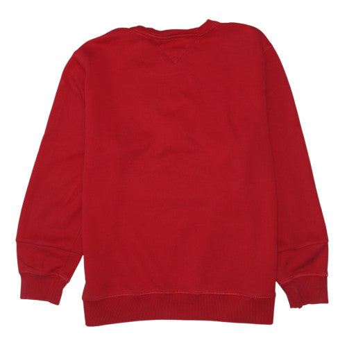 Tommy Hilfiger Men's Red XL Pullover Sweatshirt Crew Neck Logo