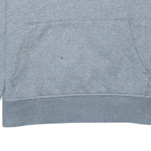 Tommy Hilfiger Men's Grey Pullover Hoodie Size L Logo Cotton Blend