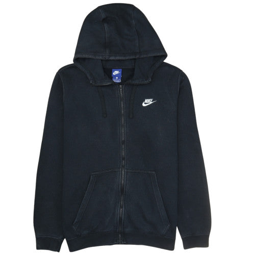 Nike Men's Black Full Zip Hoodie L Fleece Sportswear