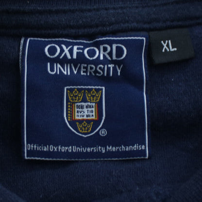 Oxford University Navy Blue Men's XL Sweatshirt Embroidered Pullover