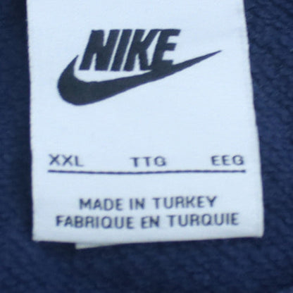 Nike Men's Blue 2XL Embroidered Swoosh Pullover Sweatshirt