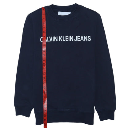 Calvin Klein Jeans Men's Blue XS Pullover Sweatshirt