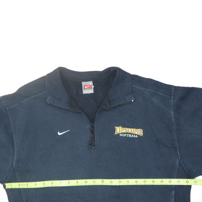 Nike Men's Blue Lipscomb Softball 1/4 Zip Fleece Sweatshirt Size S
