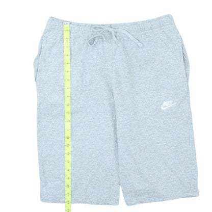 Nike Men's Grey Sweat Shorts M Elastic Waist Drawstring Pockets