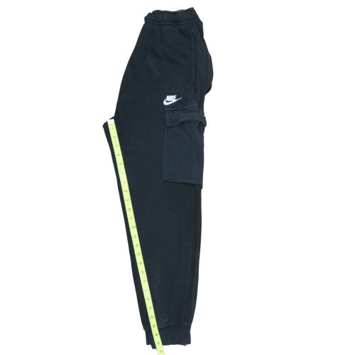 Nike Men's Black Cargo Fleece Jogger Trousers Size S