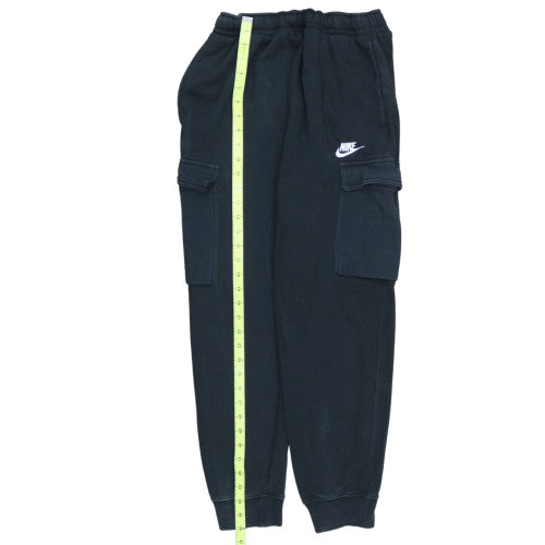 Nike Men's Black Cargo Fleece Jogger Trousers Size S