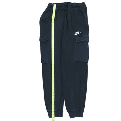 Nike Men's Black Cargo Fleece Jogger Trousers Size S