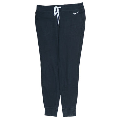 Nike Mens Black Jogger Trousers L Regular Fit Cotton Blend