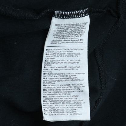 Nike Womens Black Full Zip Hoodie Size M Cotton Blend Casual Sportswear